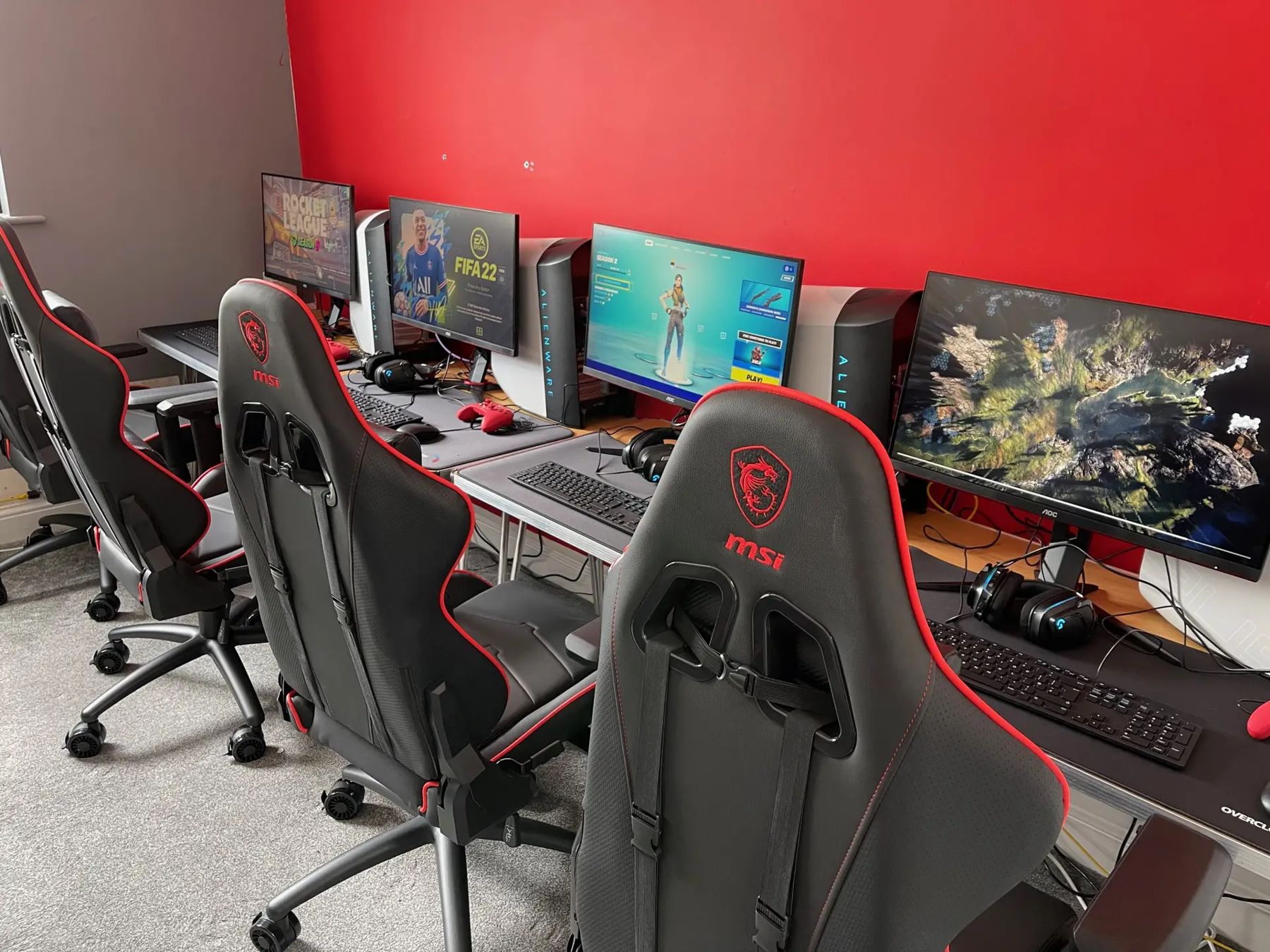 The gaming arena at Jersey Gaming Hub