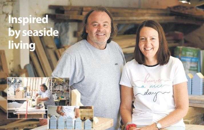 Marie and Darren in the Woodshed Living workshop